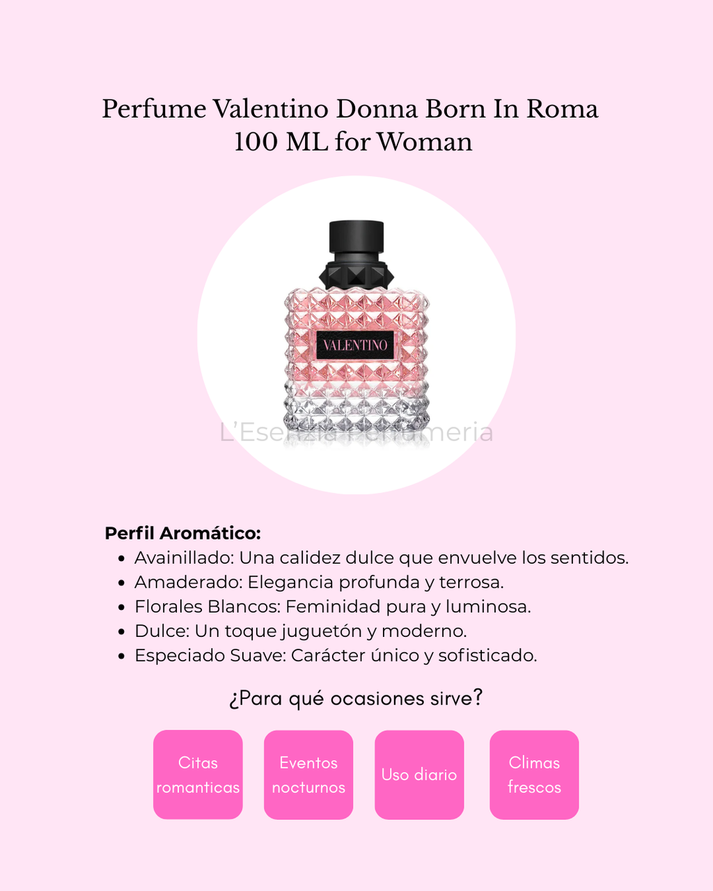 Perfume Valentino Donna Born In Roma - Eau De Parfum - 100ml - Mujer