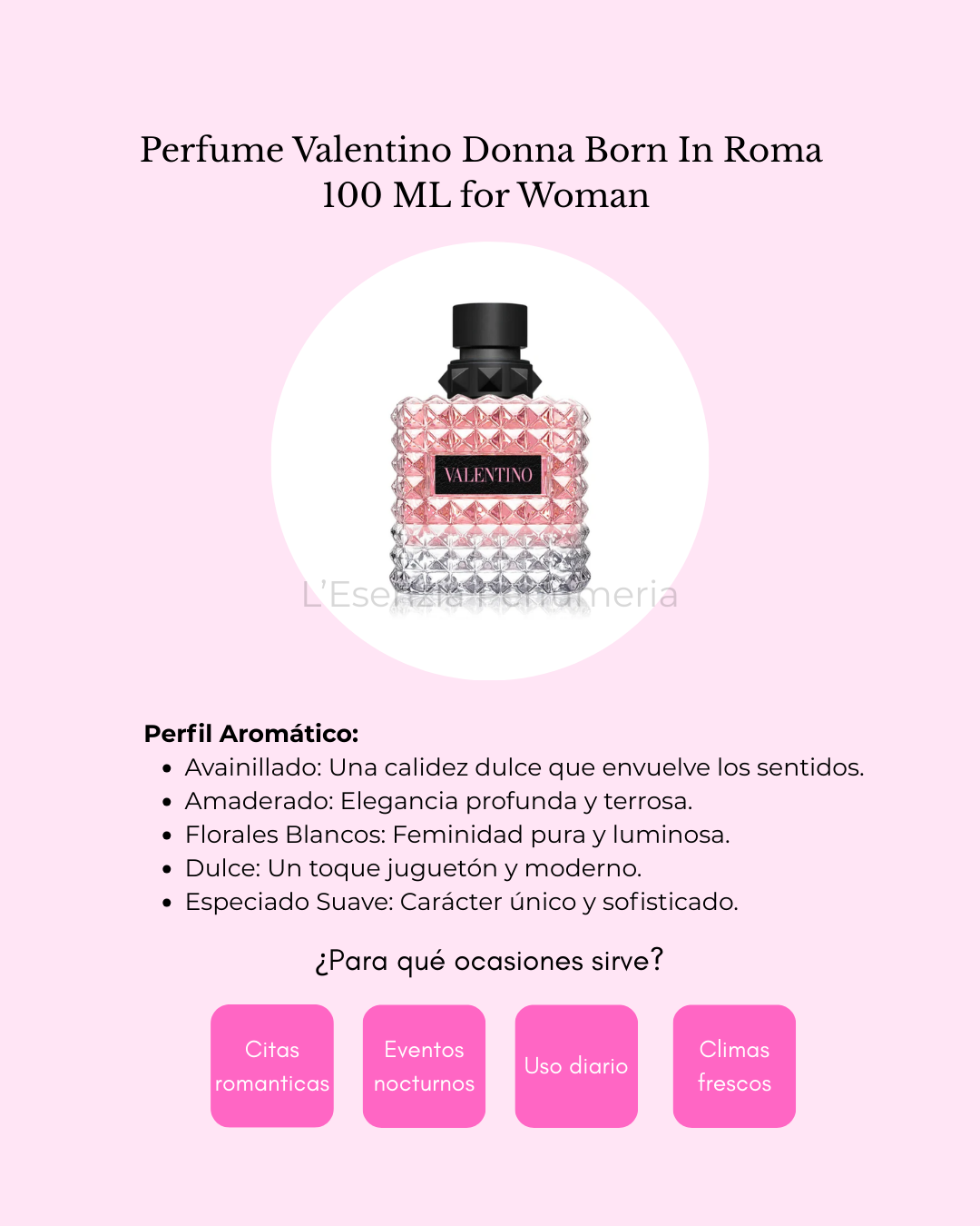 Perfume Valentino Donna Born In Roma - Eau De Parfum - 100ml - Mujer