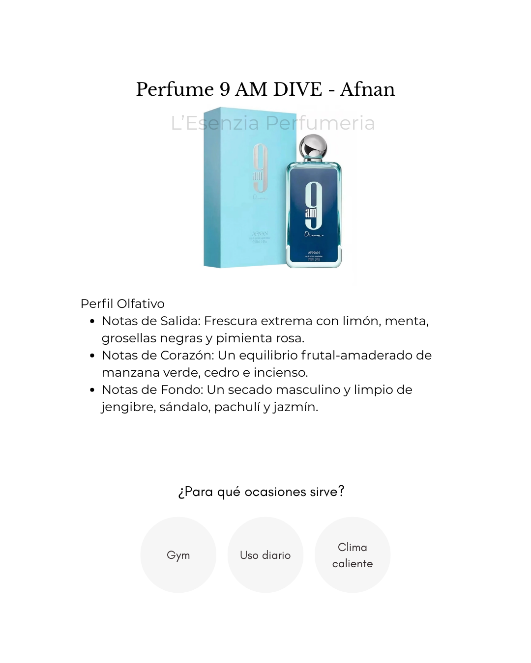 Perfume 9 AM DIVE - Afnan