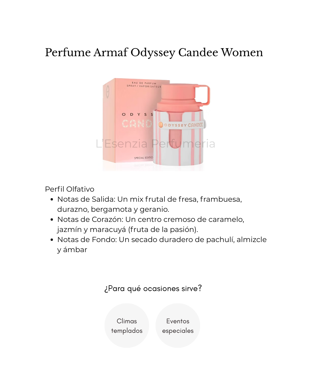 Perfume Armaf Odyssey Candee Women