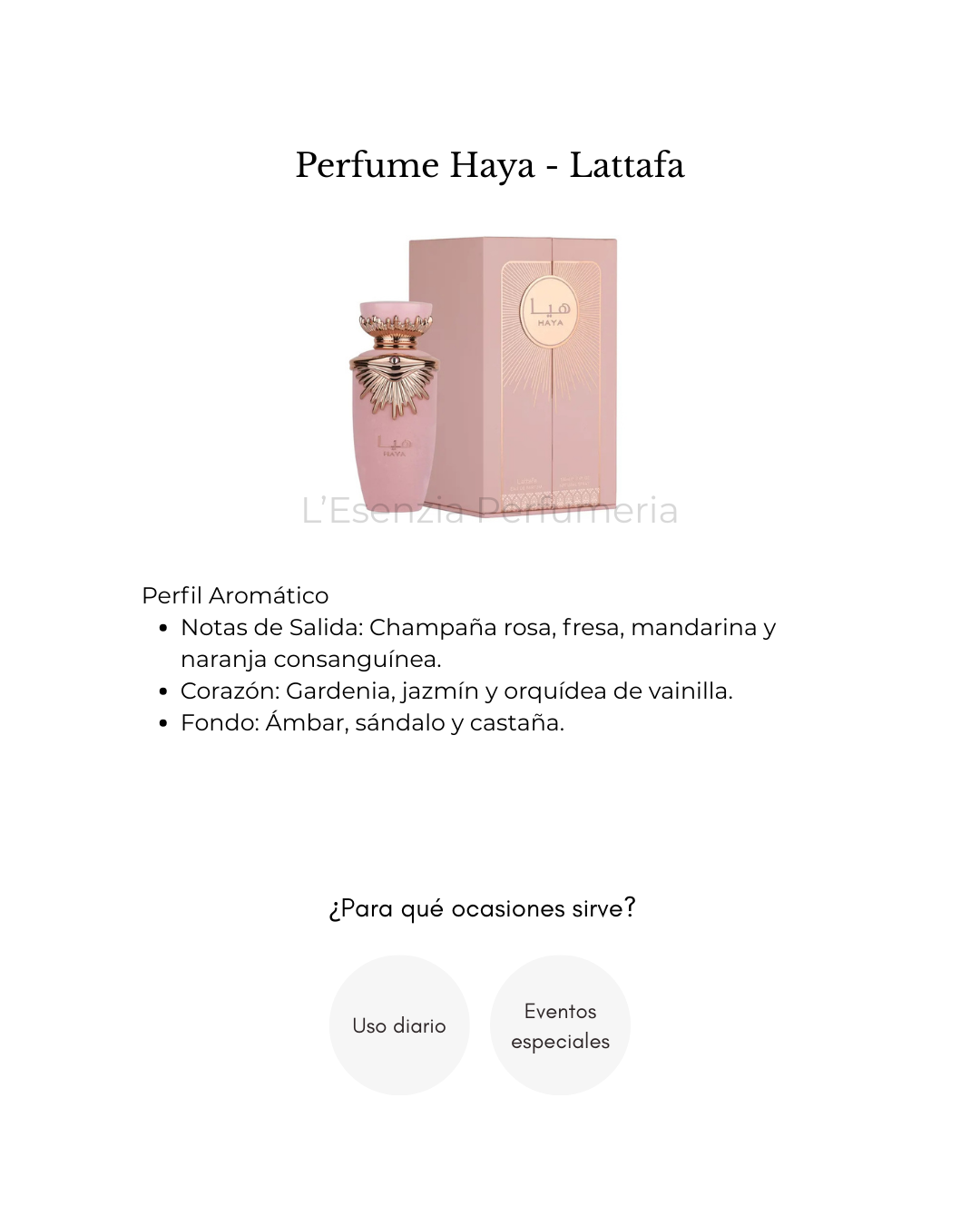 Perfume Haya Lattafa
