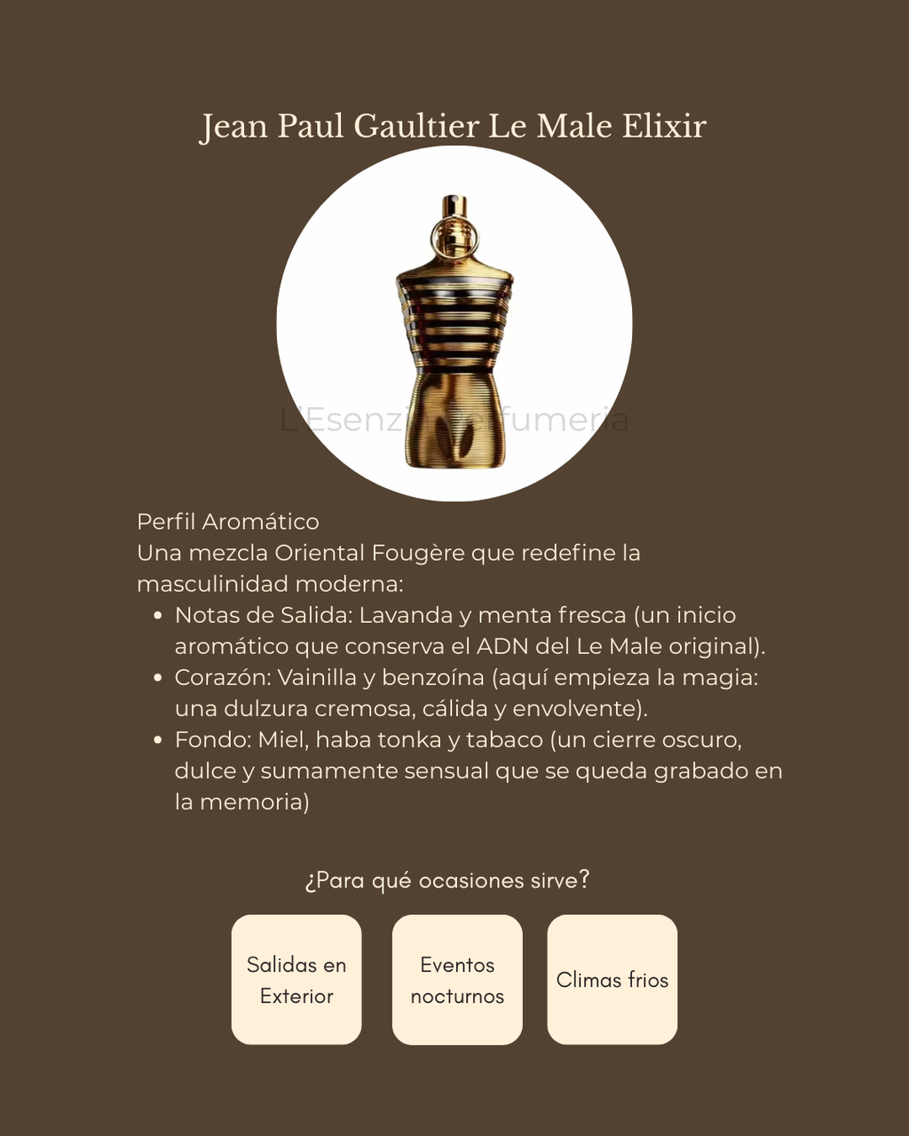 Perfume Jean Paul Gaultier Le Male Elixir
