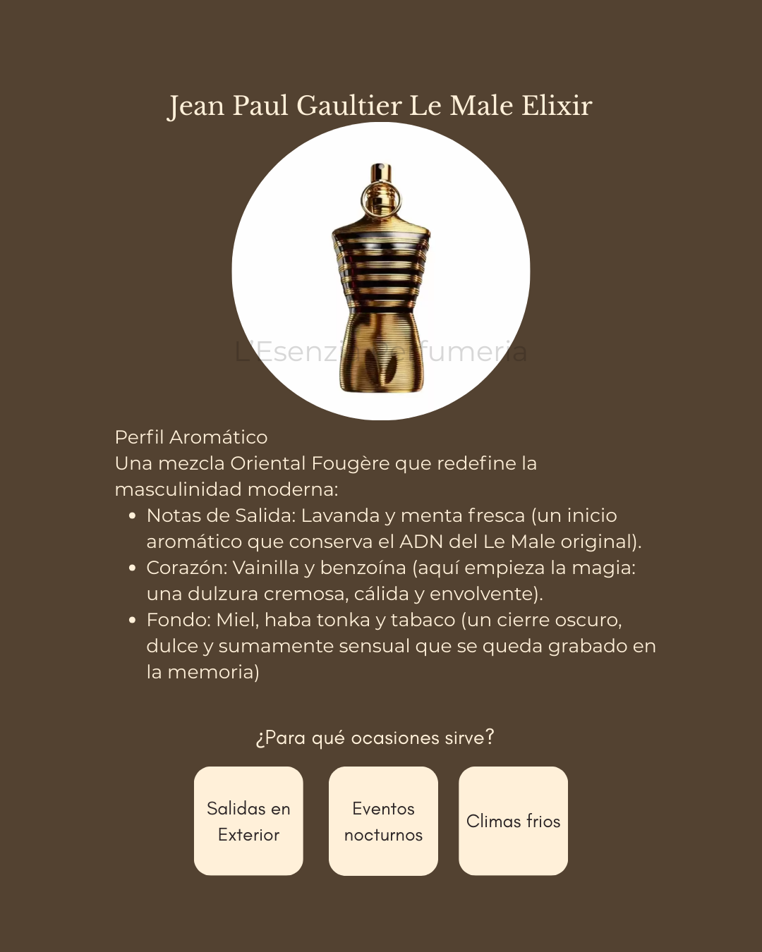 Perfume Jean Paul Gaultier Le Male Elixir