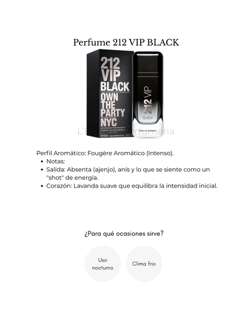 Perfume 212 VIP BLACK