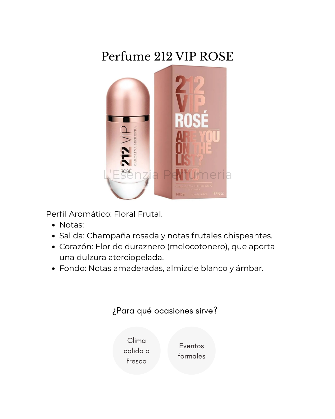 Perfume 212 VIP ROSE