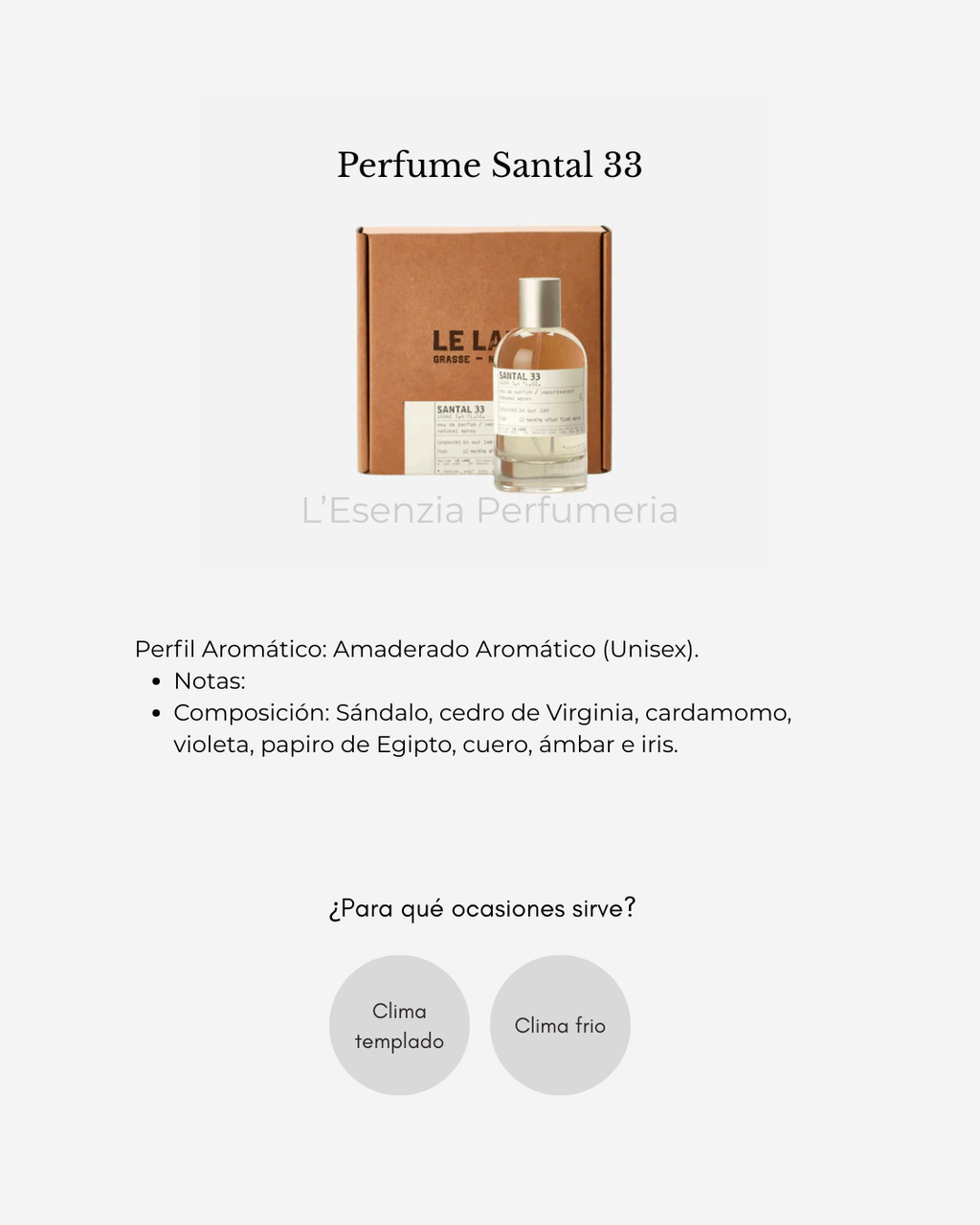 Perfume Santal 33