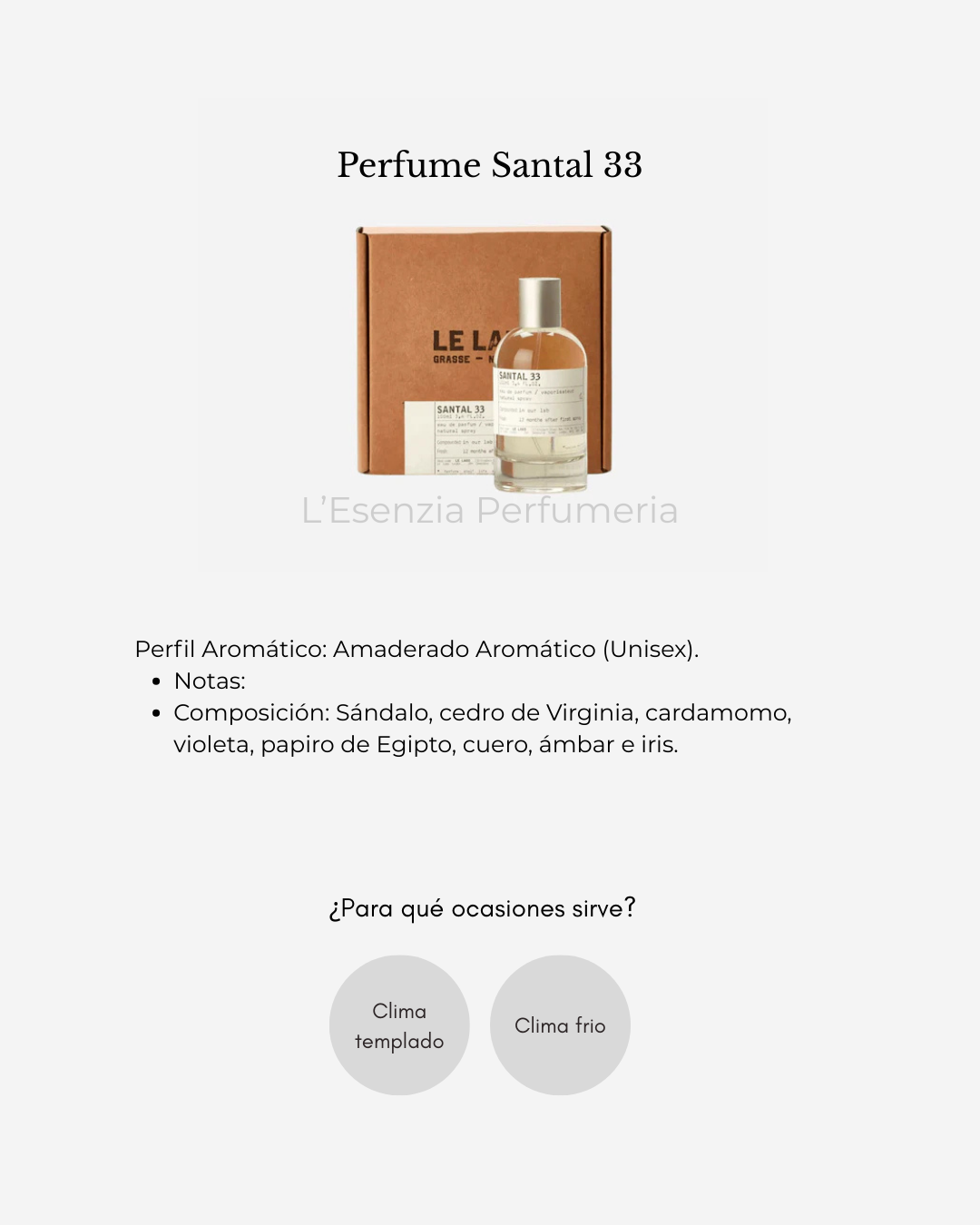 Perfume Santal 33