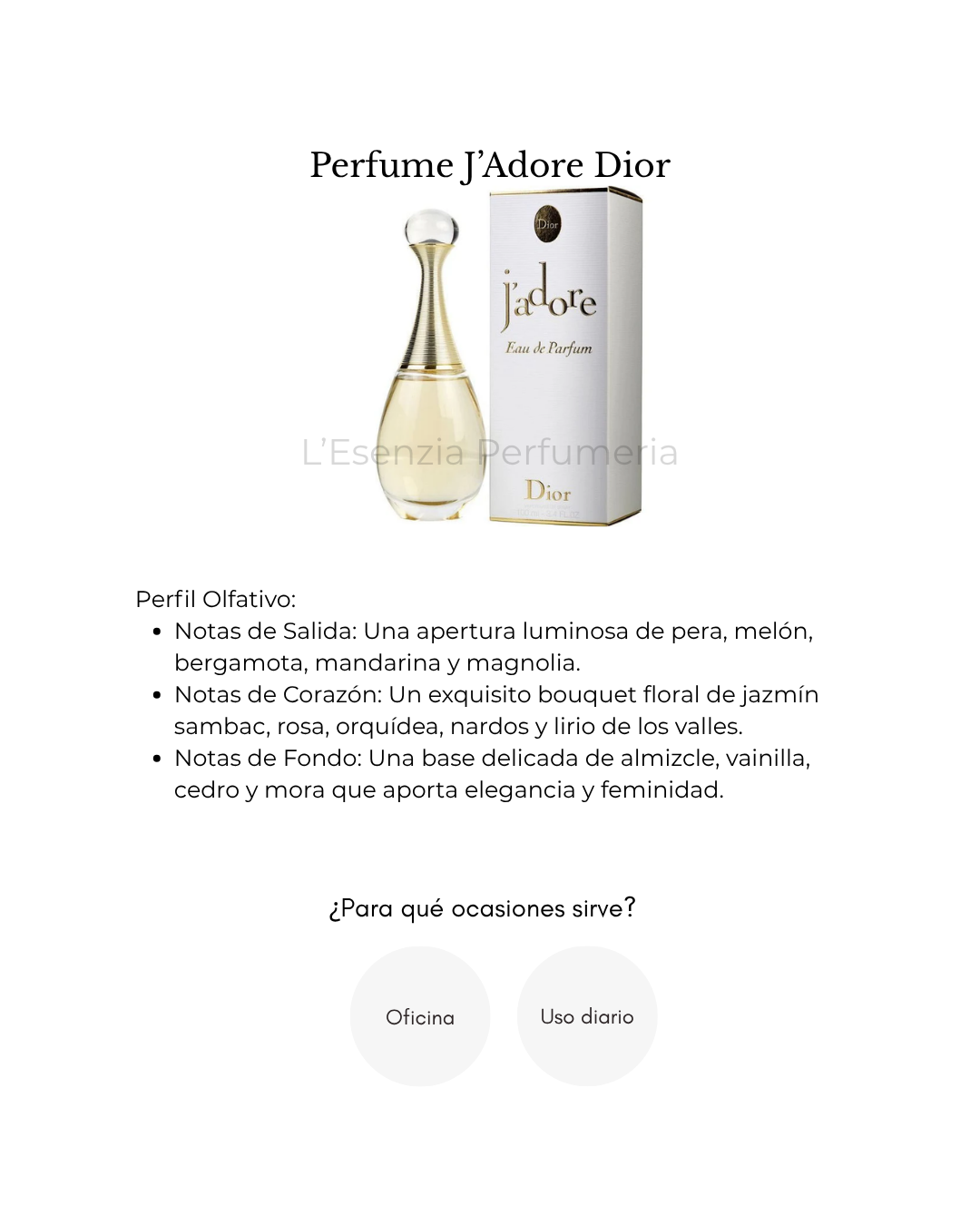 Perfume J'adore Dior