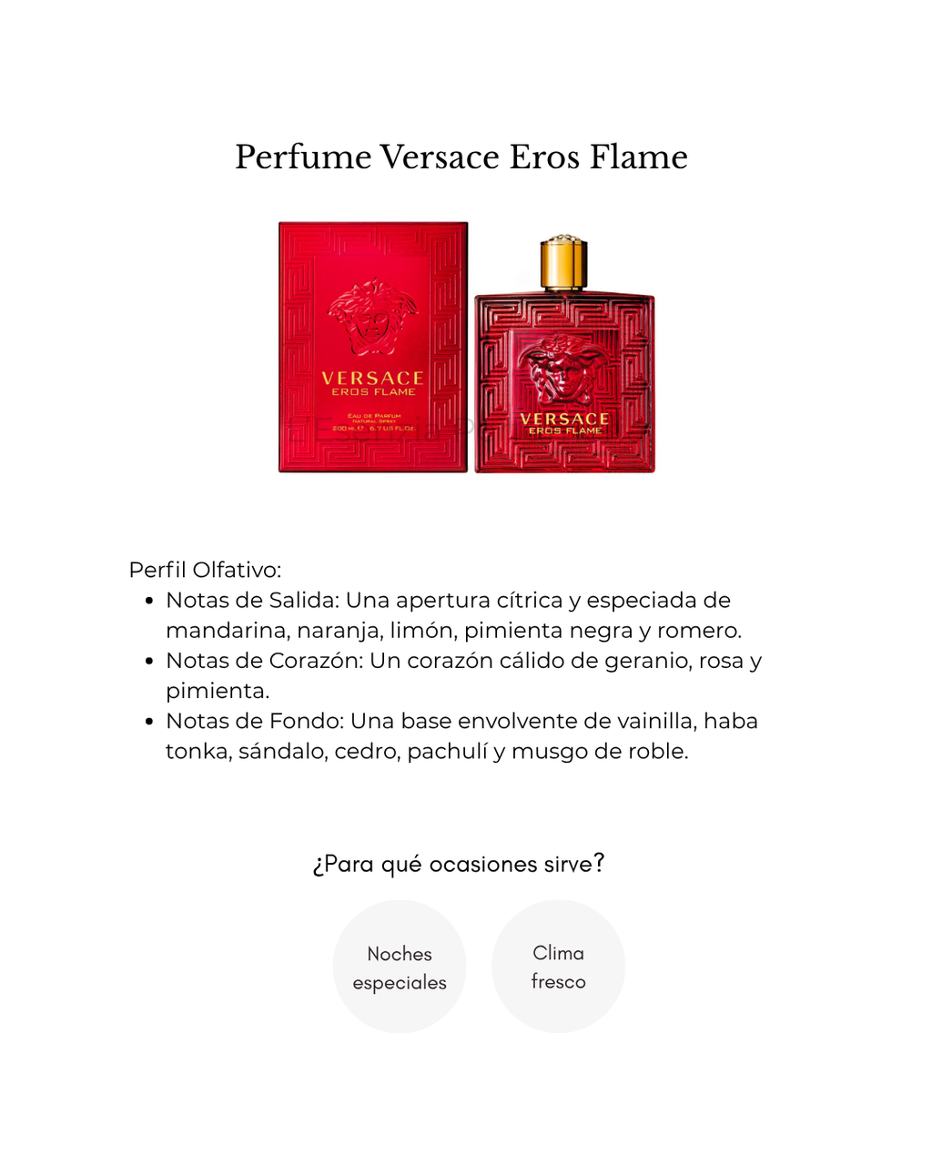 Perfume Versace Eros Flame