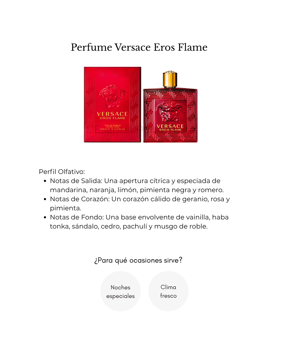 Perfume Versace Eros Flame