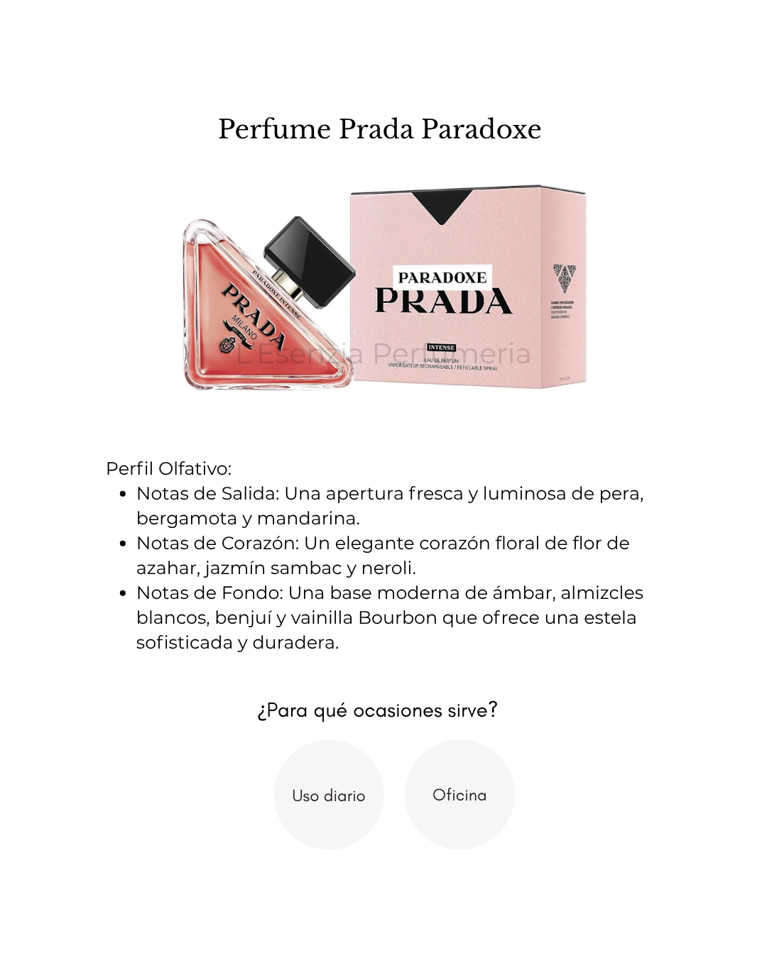 Perfume Prada Paradoxe